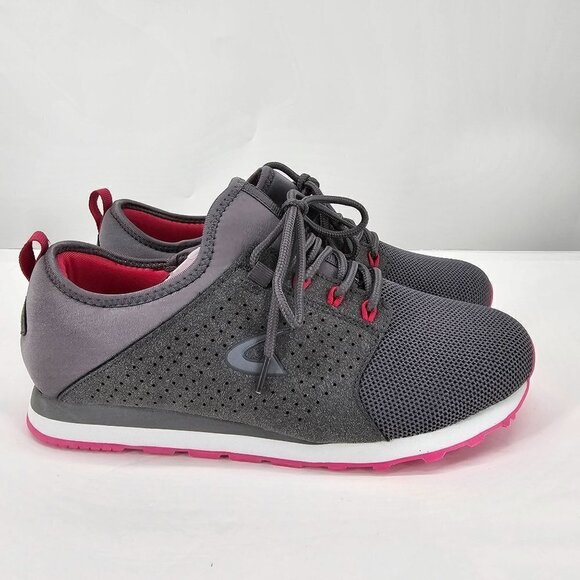 Dream Seek Gray & Fuchsia Logo-Accent Sneaker - Picture 5 of 10